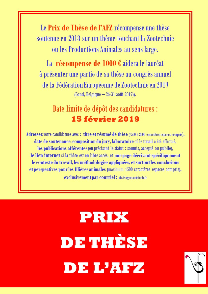 Prix de Thèse 2018